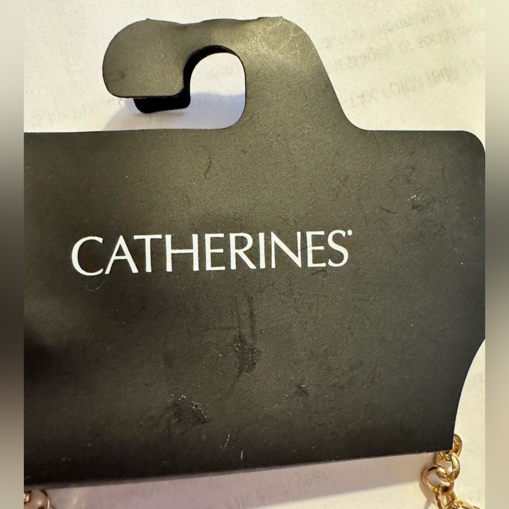 Catherines Red and Gold chunky Statement Necklace NWT retails $29 - Picture 5 of 8